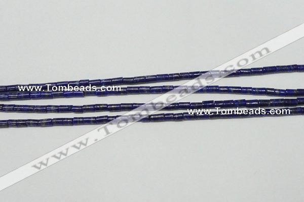 CNL1269 15.5 inches 3*6mm tube natural lapis lazuli beads