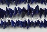 CNL1273 15.5 inches 4*6mm - 5*8mm pyramid natural lapis lazuli beads