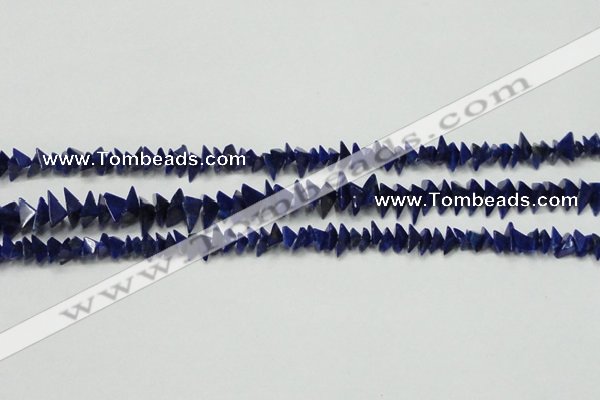 CNL1273 15.5 inches 4*6mm - 5*8mm pyramid natural lapis lazuli beads