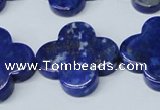 CNL1284 15.5 inches 25mm flower natural lapis lazuli beads