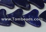 CNL1290 15.5 inches 21*22mm heart natural lapis lazuli beads