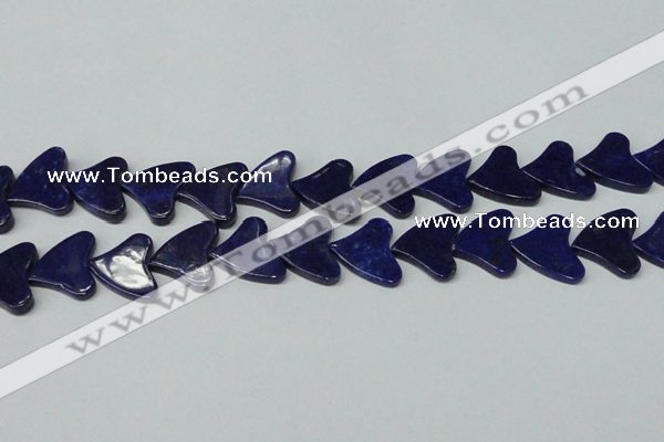 CNL1290 15.5 inches 21*22mm heart natural lapis lazuli beads