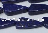 CNL1298 15.5 inches 12*28mm triangle natural lapis lazuli beads