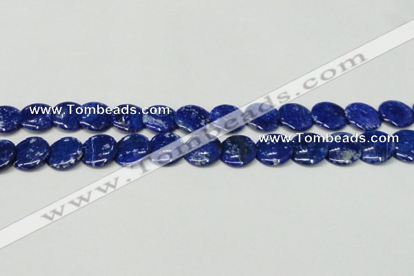 CNL1302 15.5 inches 20mm flat round natural lapis lazuli beads