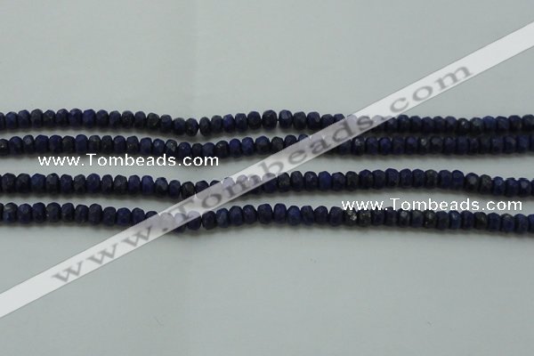 CNL1400 15.5 inches 2.5*4mm faceted rondelle lapis lazuli beads