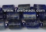 CNL1602 15.5 inches 10*15mm tube lapis lazuli gemstone beads