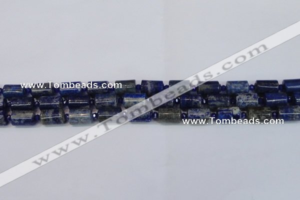 CNL1602 15.5 inches 10*15mm tube lapis lazuli gemstone beads