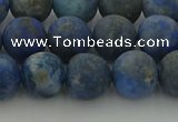 CNL1653 15.5 inches 10mm round matte lapis lazuli beads wholesale