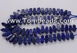 CNL1661 15.5 inches 8*25mm - 10*35mm sticks lapis lazuli beads