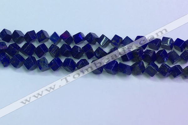 CNL1670 15.5 inches 7*7mm cube lapis lazuli gemstone beads