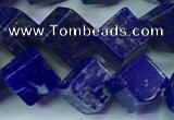 CNL1671 15.5 inches 9*9mm cube lapis lazuli gemstone beads