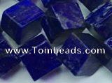 CNL1672 15.5 inches 11*11mm cube lapis lazuli gemstone beads