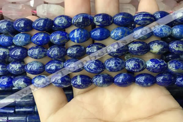 CNL1683 15.5 inches 8*11mm - 8*12mm rice lapis lazuli beads