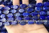 CNL1688 4mm round & 8*12mm - 11*15mm faceted nuggets lapis lazuli beads