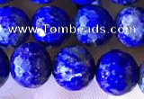 CNL1707 15.5 inches 8mm faceted round lapis lazuli beads