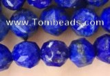 CNL1718 15.5 inches 6mm faceted nuggets lapis lazuli beads