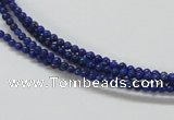 CNL200 15.5 inches 3mm round natural lapis lazuli beads wholesale