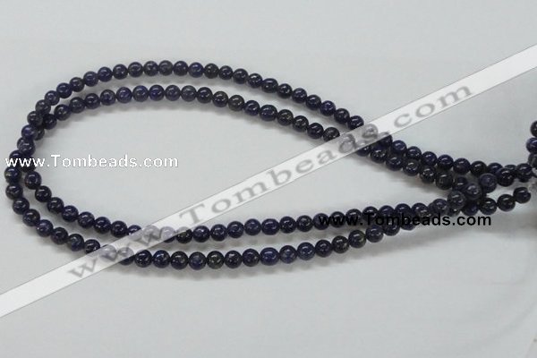 CNL206 15.5 inches 6mm round natural lapis lazuli beads wholesale