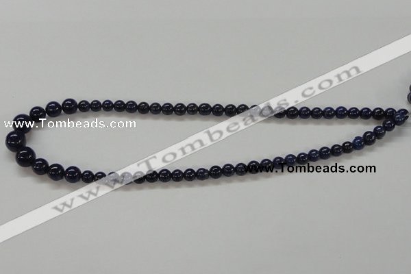 CNL234 15.5 inches multi-size round natural lapis lazuli beads wholesale