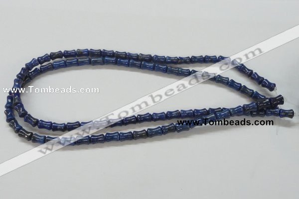 CNL238 15.5 inches 6*8mm bamboo shape natural lapis lazuli beads wholesale