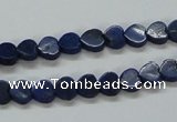 CNL241 15.5 inches 6*6mm heart natural lapis lazuli beads wholesale