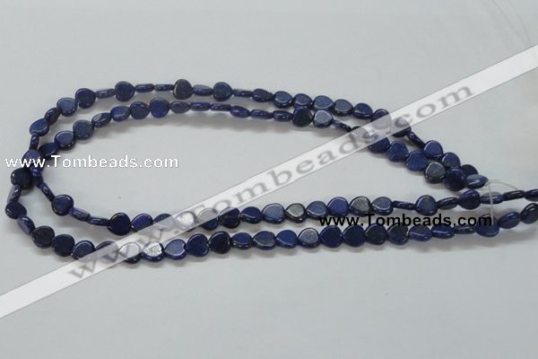 CNL242 15.5 inches 8*8mm heart natural lapis lazuli beads wholesale