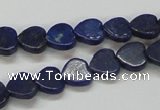 CNL243 15.5 inches 10*10mm heart natural lapis lazuli beads wholesale