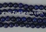 CNL401 15.5 inches 4mm round natural lapis lazuli gemstone beads