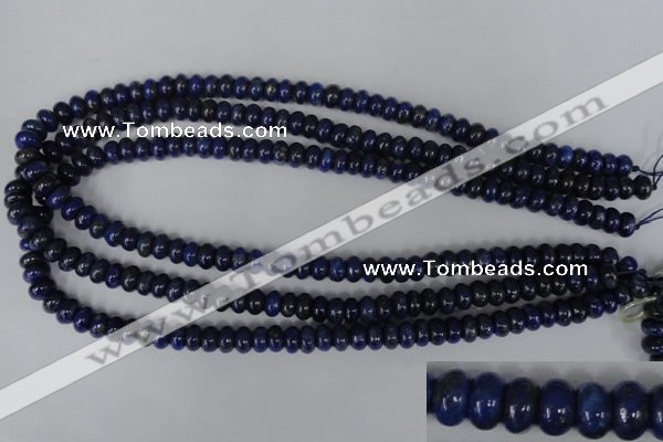 CNL422 15.5 inches 5*8mm rondelle natural lapis lazuli gemstone beads