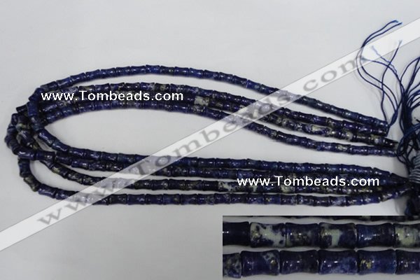 CNL432 15.5 inches 5*7mm bone natural lapis lazuli gemstone beads