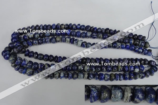 CNL436 15.5 inches 7*9mm bread natural lapis lazuli gemstone beads