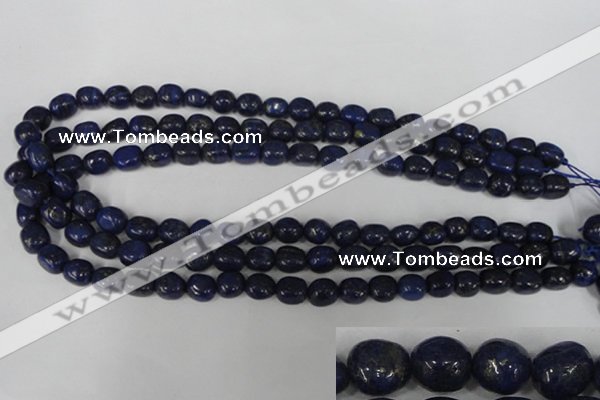 CNL438 15.5 inches 8*10mm nuggets natural lapis lazuli gemstone beads