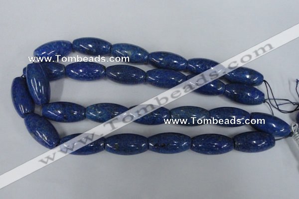 CNL445 15.5 inches 15*30mm rice natural lapis lazuli gemstone beads