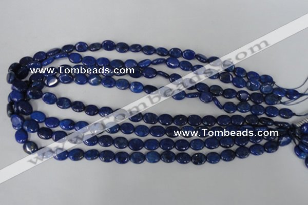 CNL478 15.5 inches 8*10mm oval natural lapis lazuli gemstone beads