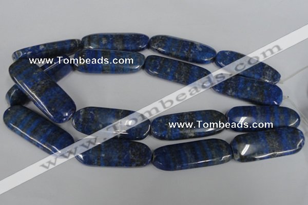 CNL490 15.5 inches 18*50mm oval natural lapis lazuli gemstone beads