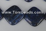 CNL526 15.5 inches 20*20mm diamond natural lapis lazuli gemstone beads