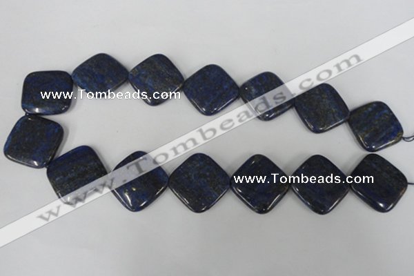 CNL527 15.5 inches 25*25mm diamond natural lapis lazuli gemstone beads
