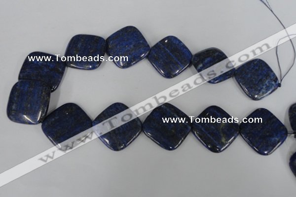 CNL528 15.5 inches 30*30mm diamond natural lapis lazuli gemstone beads