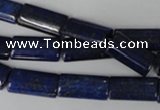 CNL541 15.5 inches 8*16mm flat tube natural lapis lazuli gemstone beads