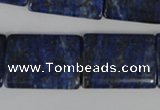 CNL546 15.5 inches 18*25mm flat tube natural lapis lazuli gemstone beads