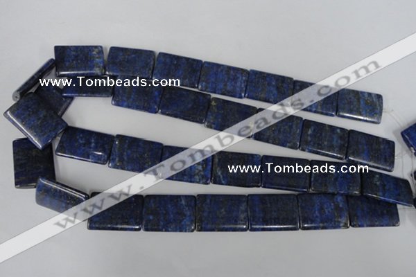 CNL546 15.5 inches 18*25mm flat tube natural lapis lazuli gemstone beads