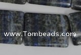 CNL547 15.5 inches 22*30mm flat tube natural lapis lazuli gemstone beads