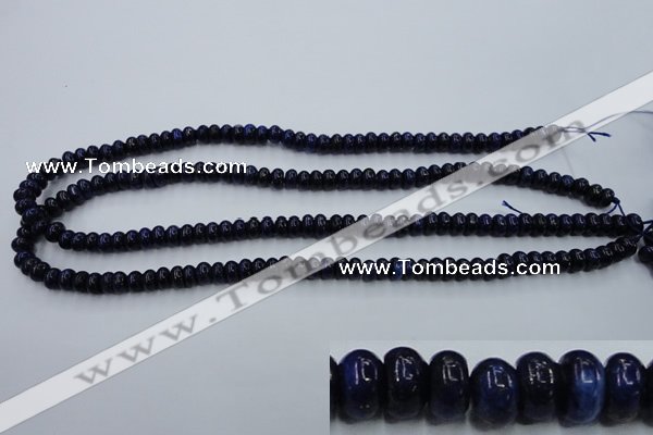 CNL610 15.5 inches 3*6mm rondelle natural lapis lazuli gemstone beads