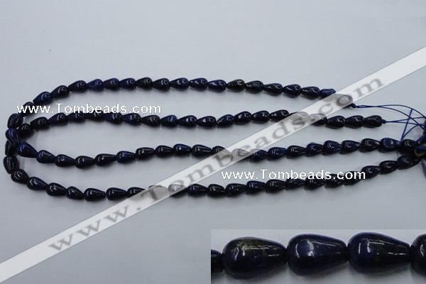 CNL615 15.5 inches 6*10mm teardrop natural lapis lazuli gemstone beads