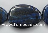 CNL655 15.5 inches 25*35mm flat teardrop natural lapis lazuli beads