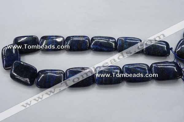 CNL672 15.5 inches 22*30mm rectangle natural lapis lazuli beads