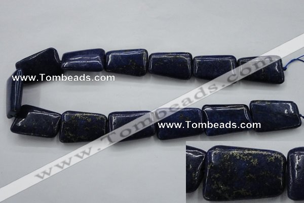 CNL675 15.5 inches 20*30mm trapezoid natural lapis lazuli beads