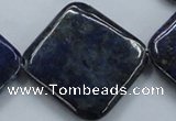 CNL693 15.5 inches 35*35mm diamond natural lapis lazuli beads