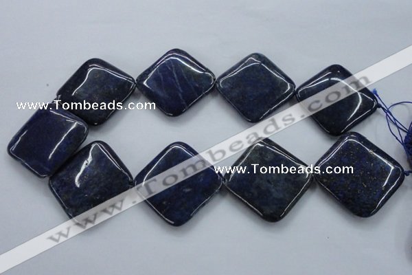 CNL693 15.5 inches 35*35mm diamond natural lapis lazuli beads