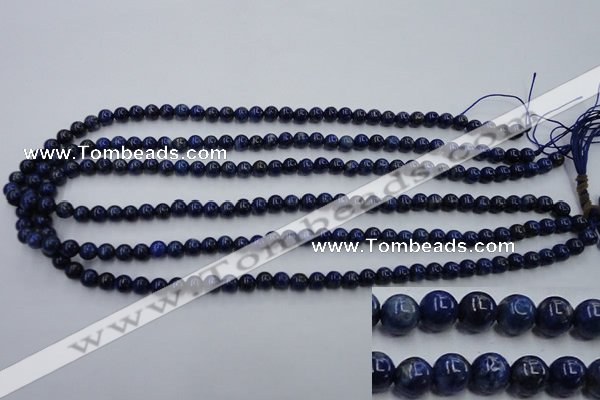 CNL713 15.5 inches 6mm round natural lapis lazuli gemstone beads